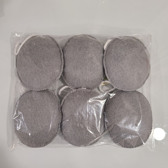 EcoTool Charcoal Exfoliating Puff Bath Sponge Pack of 6 - Picture 5 of 5